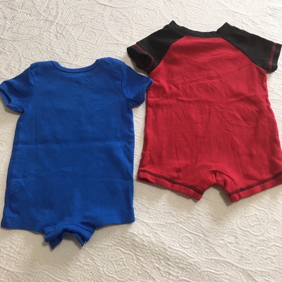 3m (5/$20) Mickey Mouse and Tow Truck Summer Rompers - Picture 8 of 9